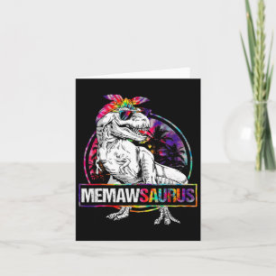 Memawsaurus Dinosaur Memaw Saurus Familie Matching Karte