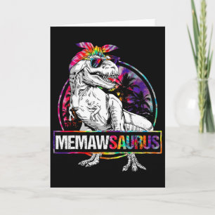 Memawsaurus Dinosaurier Memaw Saurus Familienübere Karte