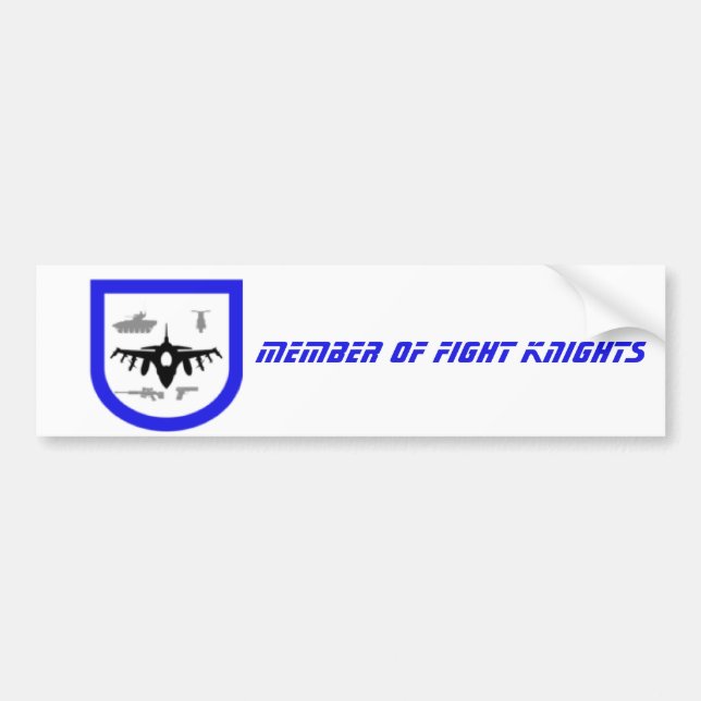 Member of Fight Knights Autoaufkleber (Vorne)