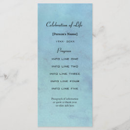 Memberservice Blue Aquarellkarte Programm
