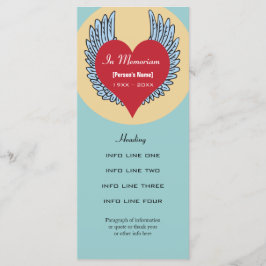 Memberservice-Einladung oder Programmkarte Programm