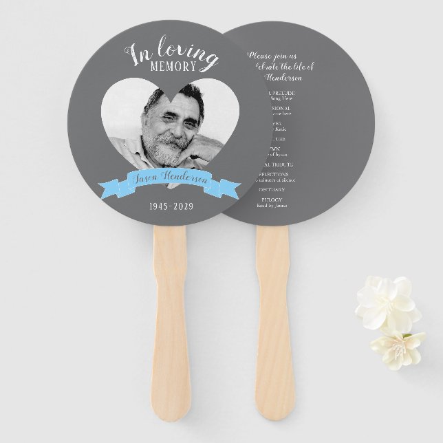 Memberservice Foto Blue Band Programmfans Fächer (Vorne und Hinten)