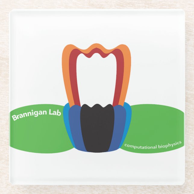 Membranprotein-Untersetzer Glasuntersetzer (Vorderseite)