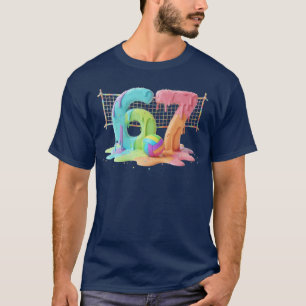 Meme 67 Si 6 Seven 7 Eiscreme-Tropf-Volleyballnetz T-Shirt