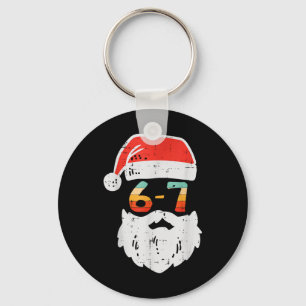 Meme 67 Weihnachtsmann Xmas Six Seven Weihnachten Schlüsselanhänger