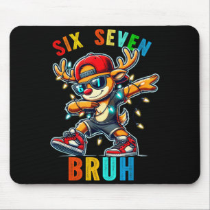 Meme 6 7 Rentiere Dabbing Sechs Sieben Bruh Für Mä Mousepad