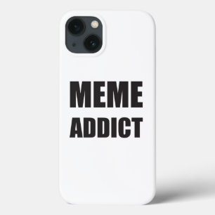 "Meme Addict" black text design Case-Mate iPhone Hülle