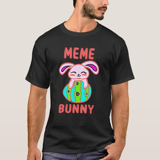 Meme Bunny Matching Family Oaster T-Shirt (Vorderseite)