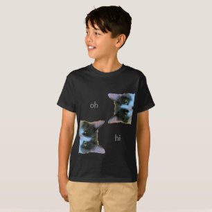 Meme cat sagt oh hi und ok, bye T-Shirt