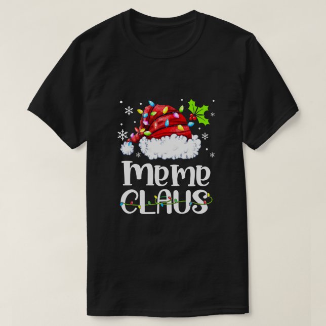 Meme Claus Gnome Frohe Weihnachten Weihnachten Wei T-Shirt (Design vorne)