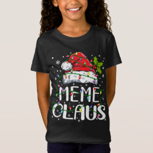 Meme Claus Weihnachts-Weihnachtsmannmütze Matching T-Shirt