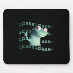 Meme Funny Weirdcore Animal Women Men Lizard Lizar Mousepad