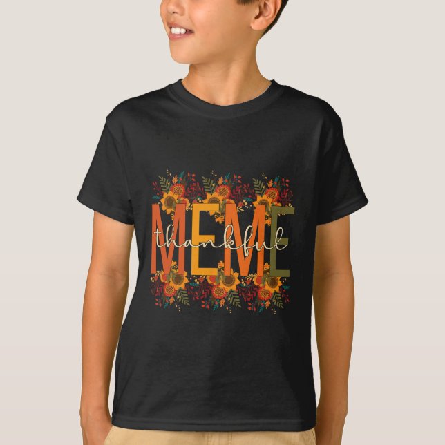 Meme Großmutter Erntedank Meme Grandm T-Shirt (Vorderseite)