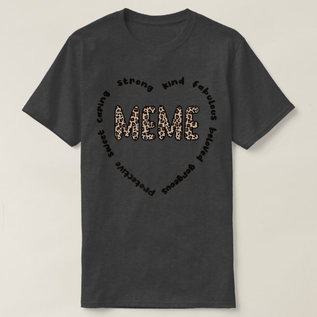 Meme Großmutter Wertschätzung Meme Oma Herz  T-Shirt (Design vorne)