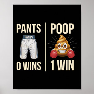 Meme Kack Toilette Spaß Gekackt Funny Sprichwort P Poster