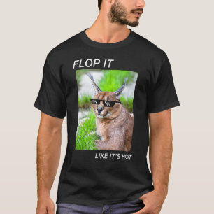 Meme-Katze Caracal Big Floppa Witz ironischer Humo T-Shirt