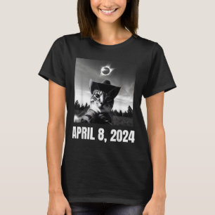 Meme Katze Selfie Totale Sonnenfinsternis T-Shirt