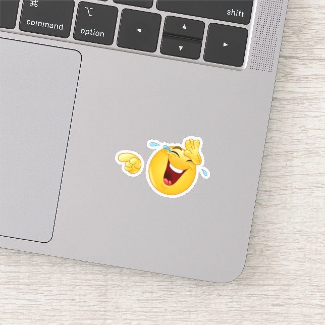 Meme Laugh Cry Emoji Sticker (Ausschnitt)