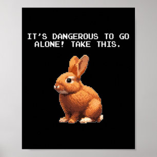 Meme-Liebhaber Videospieler Gefährlich Allein Kani Poster