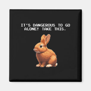 Meme Lover Video Gamer Gefährlicher Alleinkaninche Magnet
