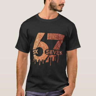 Meme Lustig 6 7 Sechs Sieben Schwarzer Monat der G T-Shirt