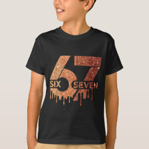Meme Lustig 6 7 Sechs Sieben Schwarzer Monat Männe T-Shirt