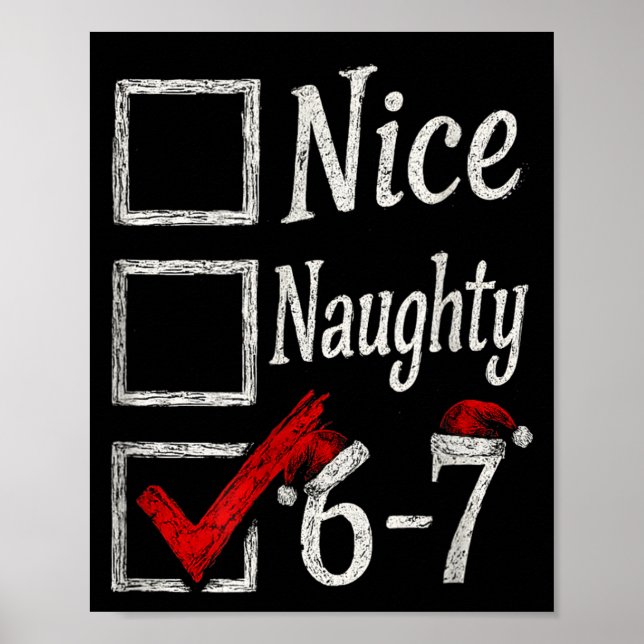 Meme Nice Schnaes Weihnachten Lustiges Geschenk Mä Poster (Vorne)