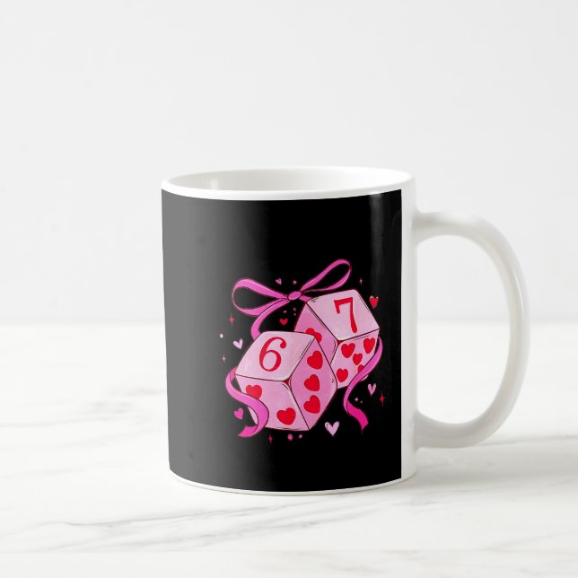 Meme Playing Cards Valentine,preppy Funny Coquette Kaffeetasse (Rechts)