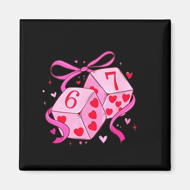 Meme Playing Cards Valentine,preppy Funny Coquette Magnet (Vorne)