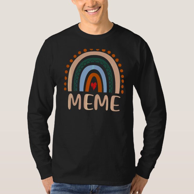 Meme Rainbow Grandma Niedlich Mütter Day Meme T-Shirt (Vorderseite)