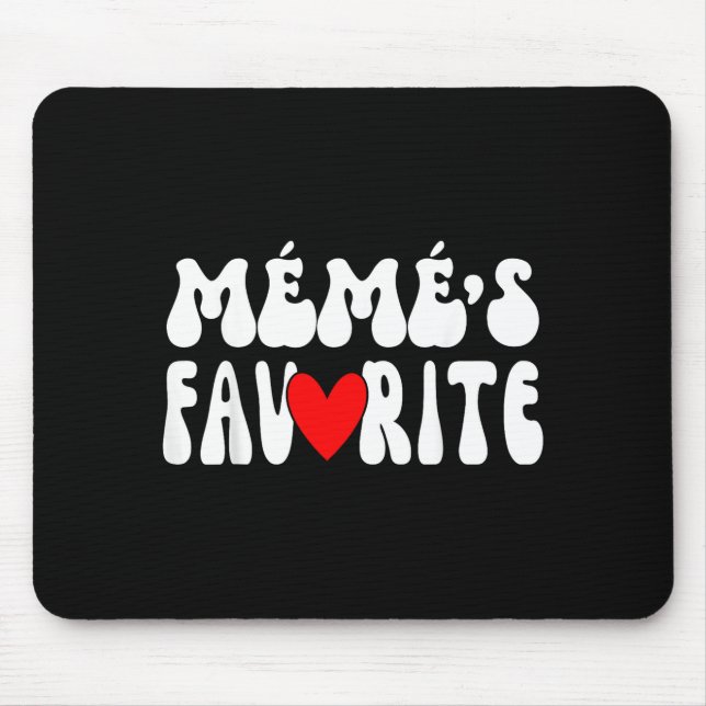 MÉmÉ’s Favorite Funny Grandparent Granhild Humor  Mousepad (Vorne)