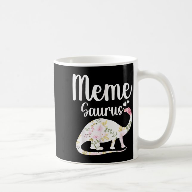 Meme Saurus Grandma Mother's Day Thanksgiving Chri Kaffeetasse (Rechts)