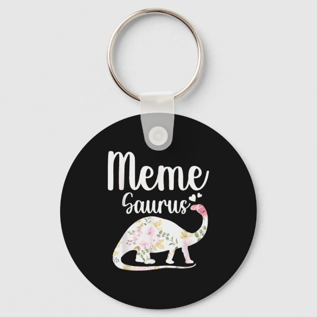 Meme Saurus Grandma Mother's Day Thanksgiving Chri Schlüsselanhänger (Vorderseite)