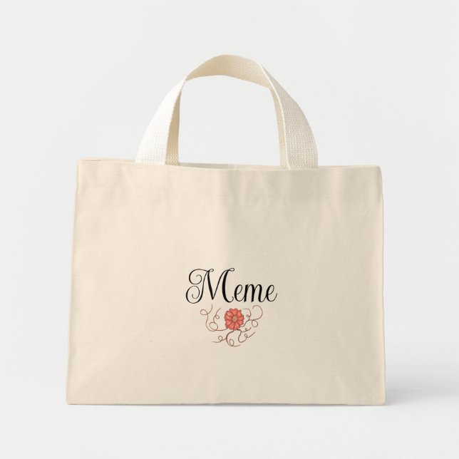 Meme-Tasche  Mini Stoffbeutel (Vorne)