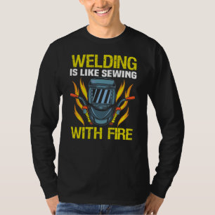Meme Welding ist wie das Nähen mit F T-Shirt