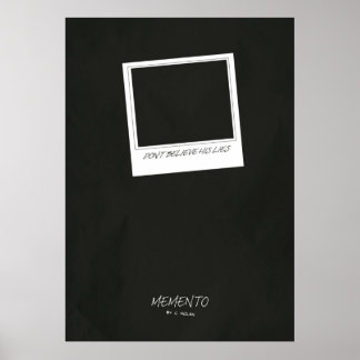 Memento-Minimalfilm Poster