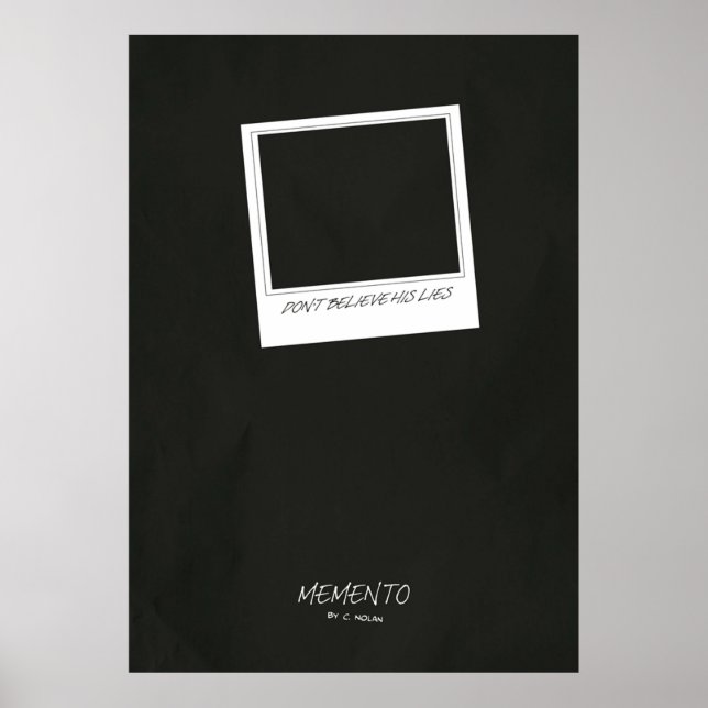 Memento-Minimalfilm Poster (Vorne)