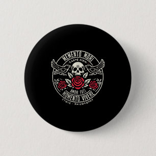 Memento Mori, Amor Fati, Stoic Quote Philosophie Button