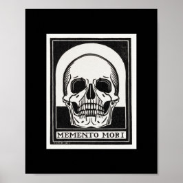 Memento mori Black Skeleton von Julie de Graag Poster
