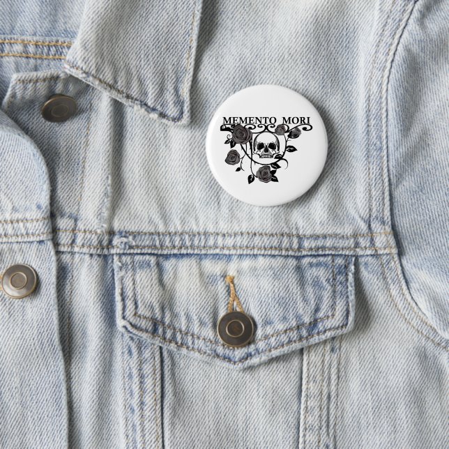 Memento mori Blume Button (Beispiel)