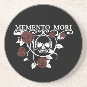 Memento mori Blume Getränkeuntersetzer