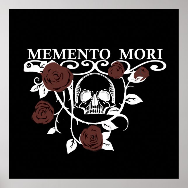 Memento mori Blume Poster (Vorne)