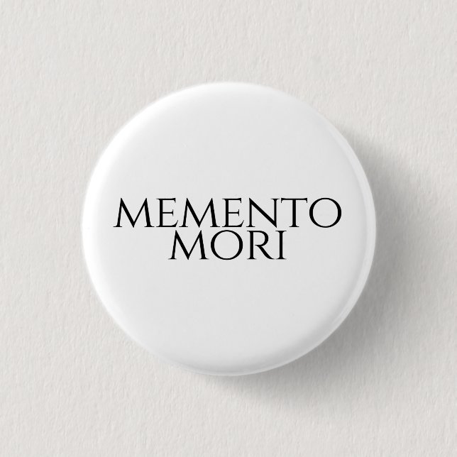 Memento Mori Button (Vorderseite)