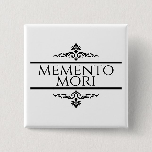 Memento Mori Button (Vorderseite)
