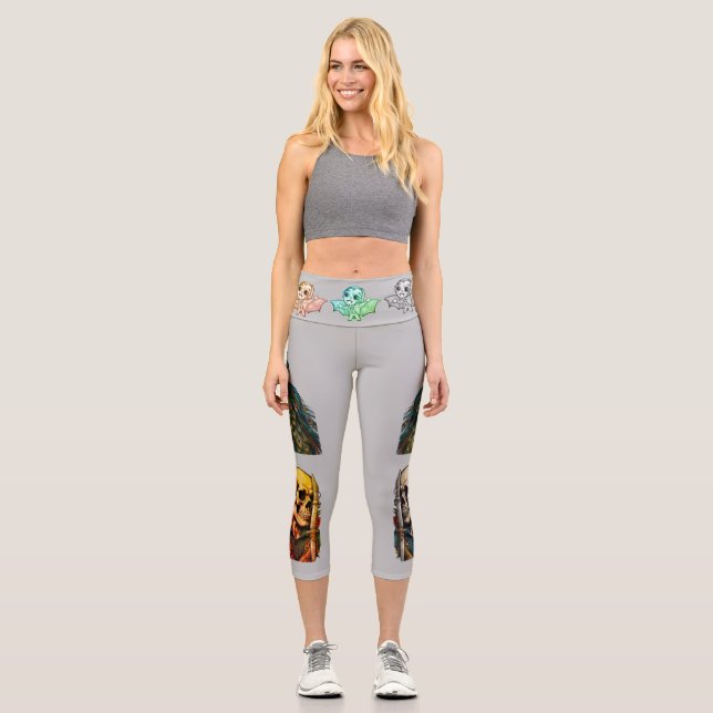 Memento Mori Capri Leggings (Vorderseite)
