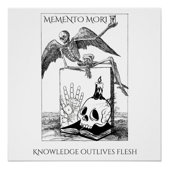 Memento Mori Dark Academia Poster (Vorderseite)