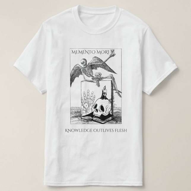 Memento Mori Dark Academia T-Shirt (Design vorne)