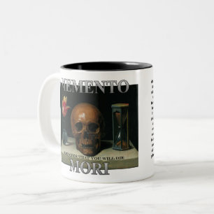 Memento Mori - Denken Sie daran, dass Sie die werd Zweifarbige Tasse