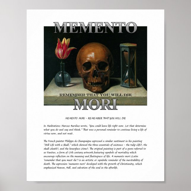 Memento Mori - Denken Sie daran, Poster die (Vorne)