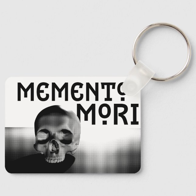 Memento Mori Design Schlüsselanhänger (Vorderseite)